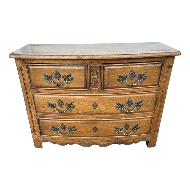 Richelieu Art Et Muebles De France Louis XV Oak Chest of Drawers For Sale