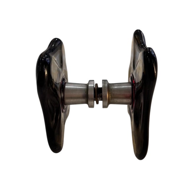 Mid-Century Modern Bespoke Murano Glass Handles from Seifert Architects, 1970, Set of 2 For Sale - Image 3 of 15