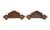 Metal Pair of Antique 5.125 In. Victorian Cast Iron Bin Pulls For Sale - Image 7 of 7