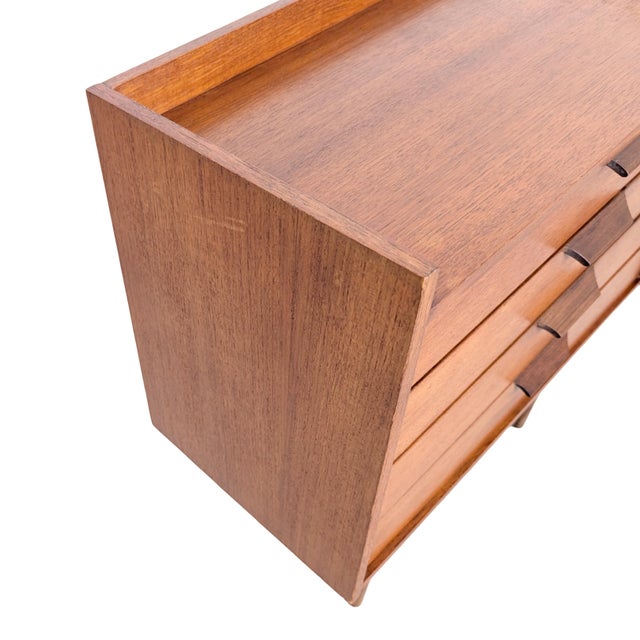 Wood Vintage Danish Teak Chest of Drawers For Sale - Image 7 of 9