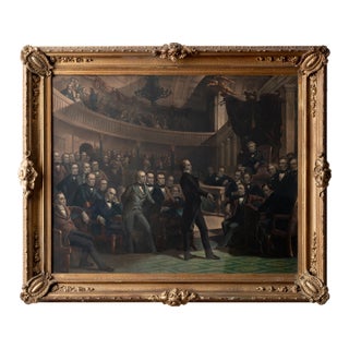 Rothermel “The United States Senate, a.d. 1850” Henry Clay Compromise Engraving For Sale