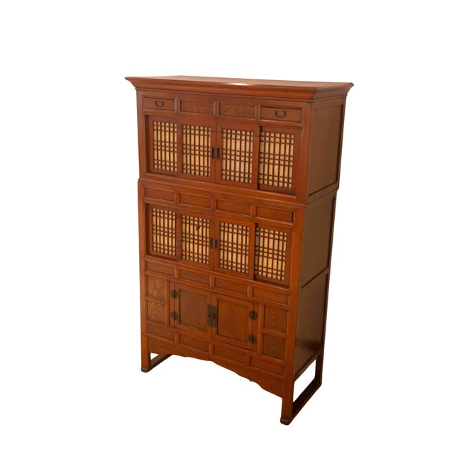 Traditional Late 19th Century Tall Korean Kitchen Cabinet For Sale - Image 3 of 3