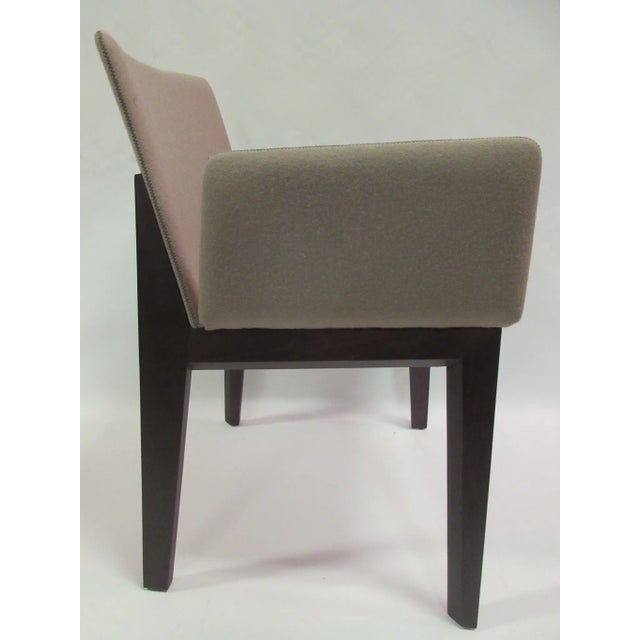 Mid-Century Modern New Ava Armchair in Grey Fabric by Capdell For Sale - Image 3 of 10