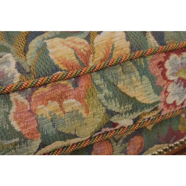 Antique French Style Needlepoint Wing Chair For Sale - Image 10 of 13