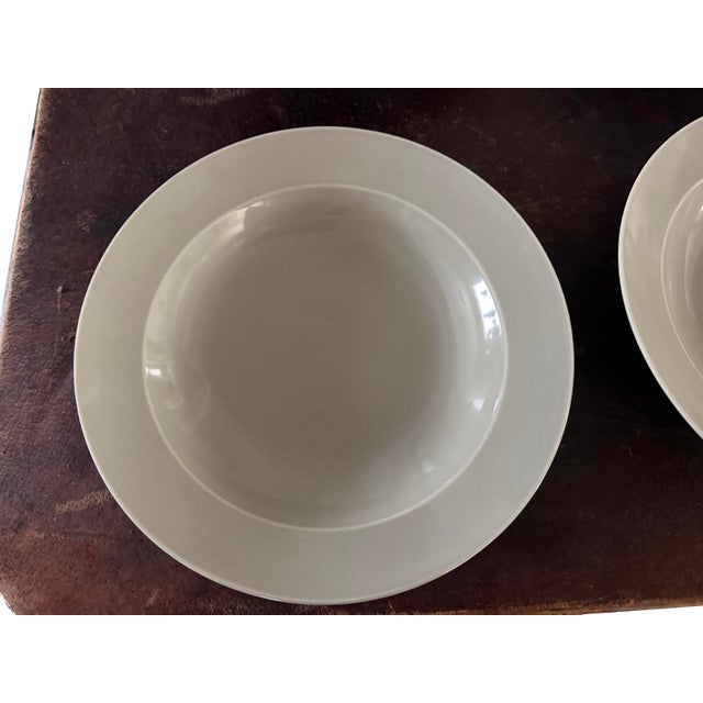 Ceramic Vintage Restoration Hardware Chinese Porcelain Grand-Rimmed Pasta Bowls Set of 6 For Sale - Image 7 of 16