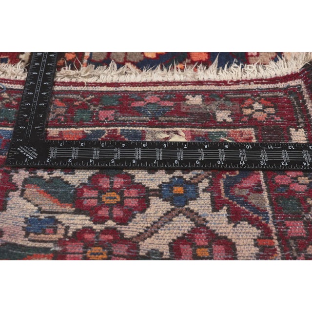 Antique Persian Bakhtiari Rug - 09'10 X 12'10 For Sale In Dallas - Image 6 of 9