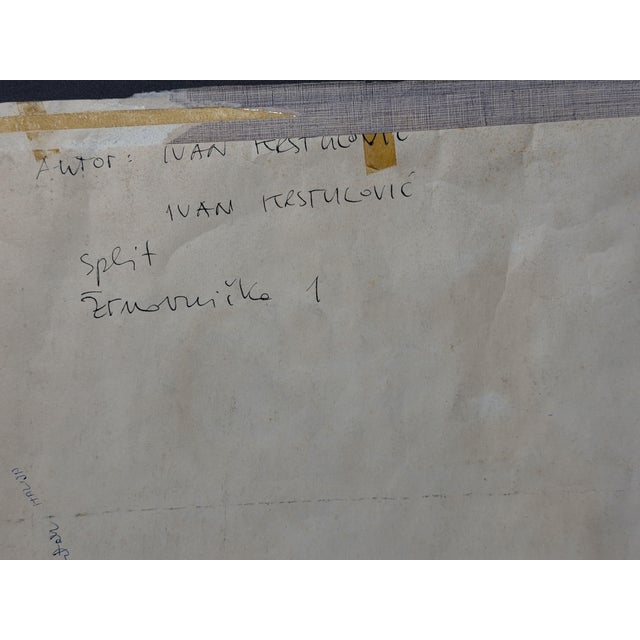 Ivan Krstulovic, Still Life Composition, 1980s, Tempera on Paper For Sale - Image 3 of 7