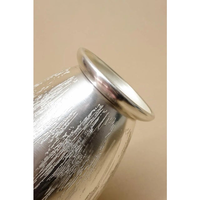 Metal Silver-Plated Ikora Vase from WMF, 1960s For Sale - Image 7 of 12
