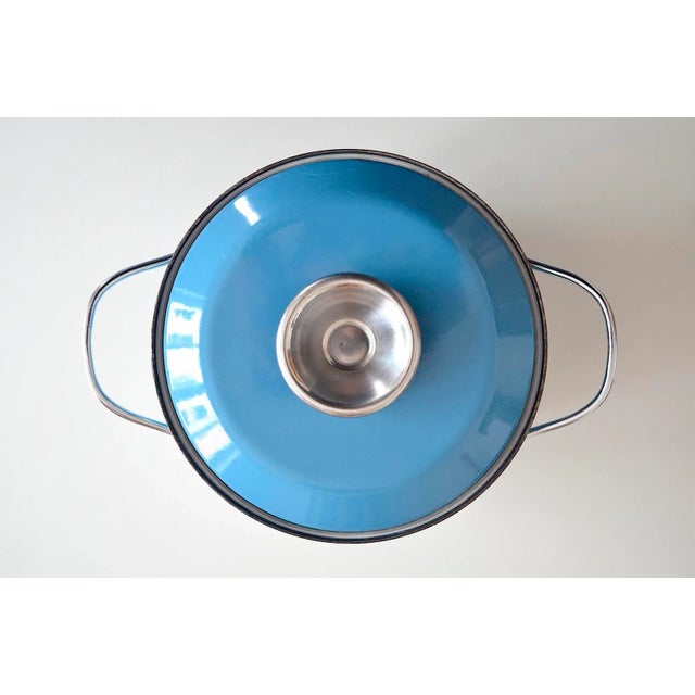 Mid-Century Modern Norway Enamel Pot from Cathrineholm, 1960s For Sale - Image 3 of 8