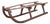 Rustic 19th Century French Wooden Sled with Weathered Patina and Curving Base For Sale