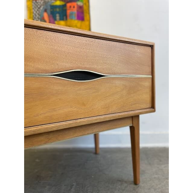 Vignola Furniture 1960s Single Vignola Nightstand in Bleached Walnut For Sale - Image 4 of 8