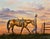 Mark Downey - The Sunset Cowboy & His Horse - Oil Painting For Sale - Image 4 of 9