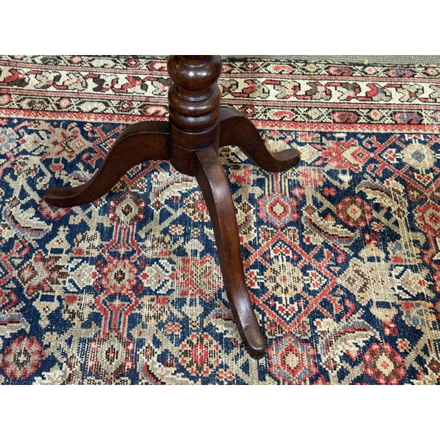 19th Century English Mahogany Side Table For Sale - Image 4 of 11
