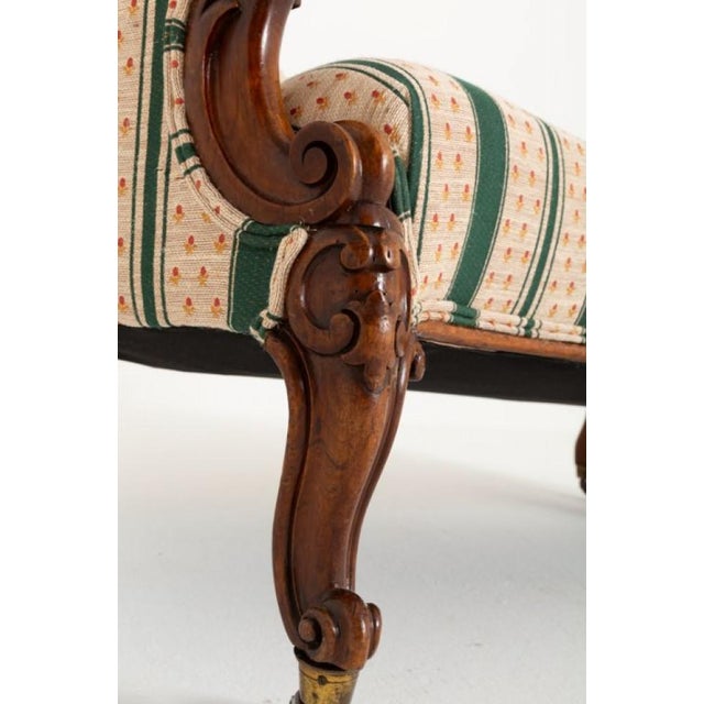 Victorian Chaise Lounges in Mahogany, 1860s For Sale - Image 4 of 10