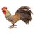 Rooster Figurine Handcrafted Straw October Hill French Country Farmhouse Decor For Sale