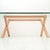 Wooden Dining Table with Glass Top For Sale - Image 6 of 18