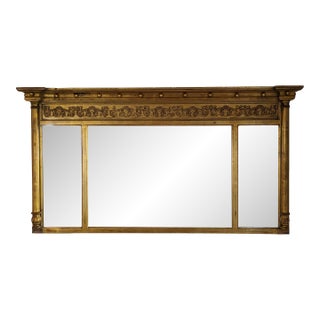 Late 18th Century Federal Overmantle Trumeau Mirror From the Estate of John Philpot Curran For Sale