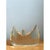 This vintage Lucite abstract sculpture presents a striking, biomorphic silhouette, its wide, wing-like form curving...