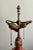 Early 20th Century Antique French Neoclassical Rouge Marble Lamp For Sale - Image 5 of 8