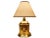 Brass Vintage Brass Lion Floral Portable Table Lamp For Sale - Image 8 of 12