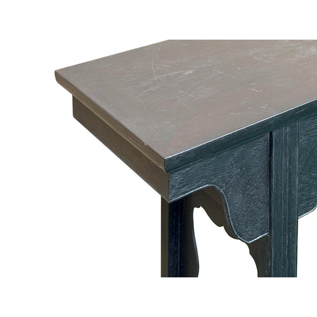Chinese Dark Brown Black Huali Rosewood Ming Style Altar Table For Sale - Image 11 of 11