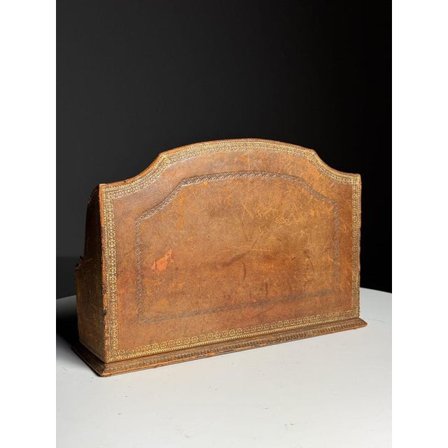 Desk Organizer in Leather, 20th Century For Sale - Image 13 of 14