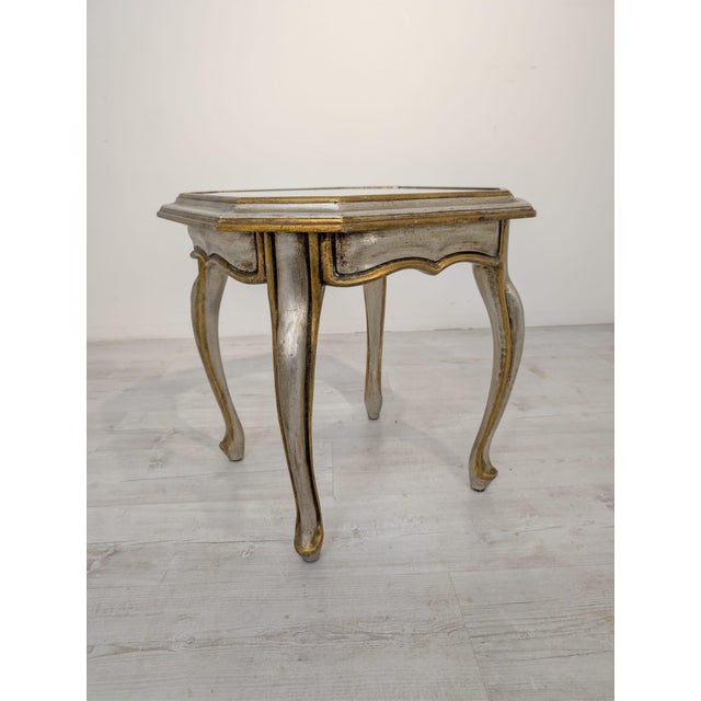 Wooden Coffee Table with Glass Top For Sale - Image 13 of 15