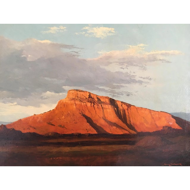 1970s 1970s Mountain Landscape Oil Painting John Bathgate, Framed For Sale - Image 5 of 6