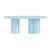 Elora Blue Lacquer Oval Dining Table For Sale - Image 4 of 9