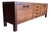 Newly Refinished Mid Century Two Tone Credenza by Lou Hodges For Sale