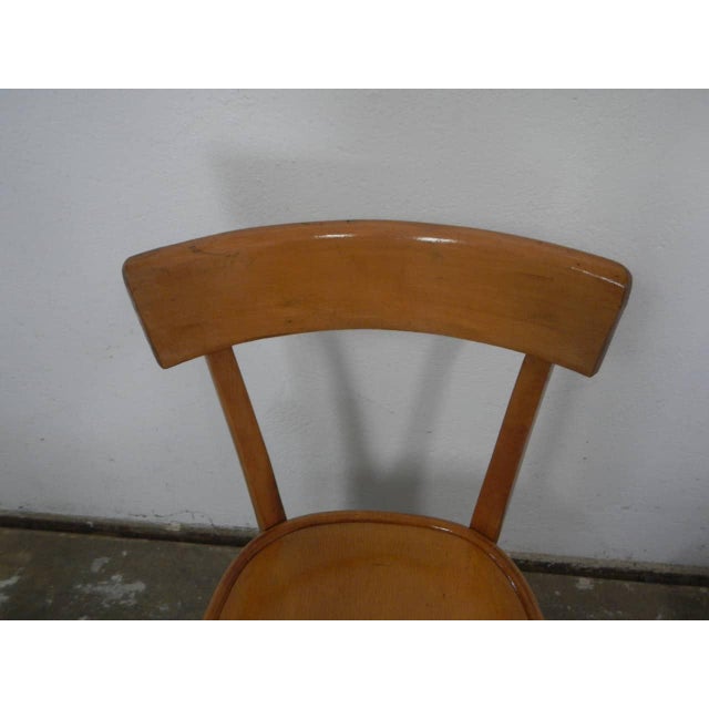 Bistro Beech Chairs, 1970, Set of 6 For Sale - Image 10 of 13