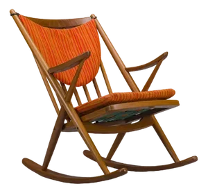 No. 182 Teak Rocking Chair by Frank Reenskaug for Bramin, 1960s