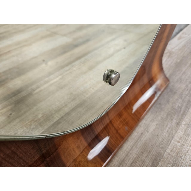 Curved Plywood Wall Mirror from Campo E Graffi, 1960s For Sale - Image 11 of 14