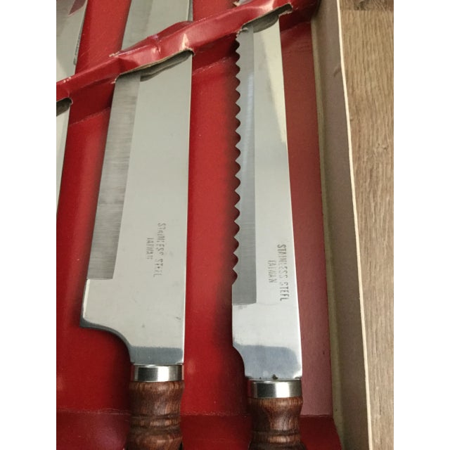 Metal Vintage Chef Master Steel Cutlery Set of Six For Sale - Image 7 of 9