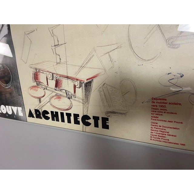 Jean Prouvé Architecte Poster from Archives Internationales, France, 1995 For Sale - Image 13 of 15