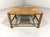 Low Oak Bobbin Stool with Rush Seat, 1930s For Sale - Image 6 of 10