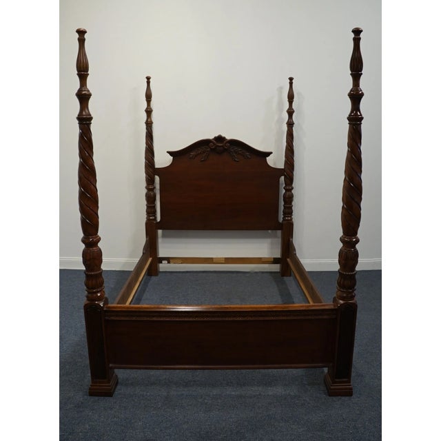 Traditional Thomasville Impressions Trafalgar Square Collection Contemporary Traditional Queen Size Four Poster Bed 36511-475 For Sale - Image 3 of 12