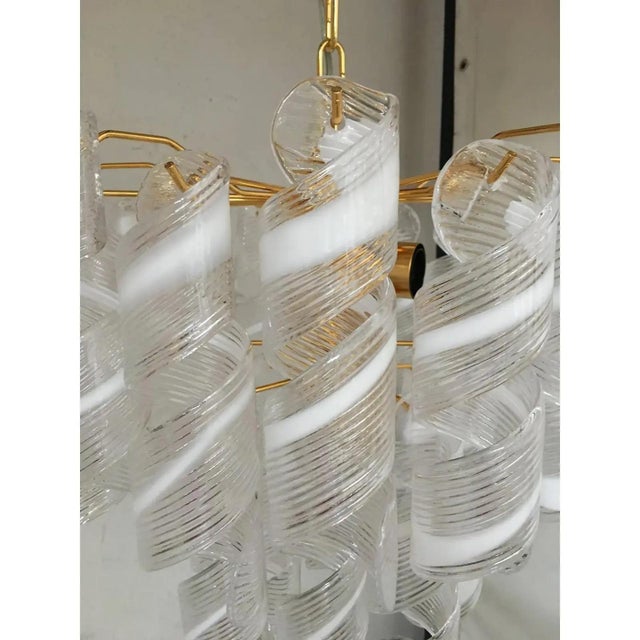 Murano Glass Virgola Chandelier by Simoeng For Sale - Image 13 of 14