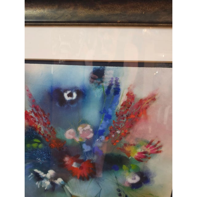 1970s Original Contemporary Pastel Painting by Dan Partouche, Framed For Sale In New York - Image 6 of 10