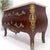 French Louis XV Bombe Style Bronze Mounted Mahogany Rouge Marble Top Commode Dresser For Sale - Image 3 of 17