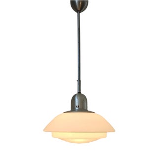 Art Deco Bauhaus Glass Pendant by Franta Anyz, 1930s For Sale