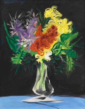 Pablo Picasso Le Pot De Fleurs Sur Fond Noir Giclee Numbered Edition