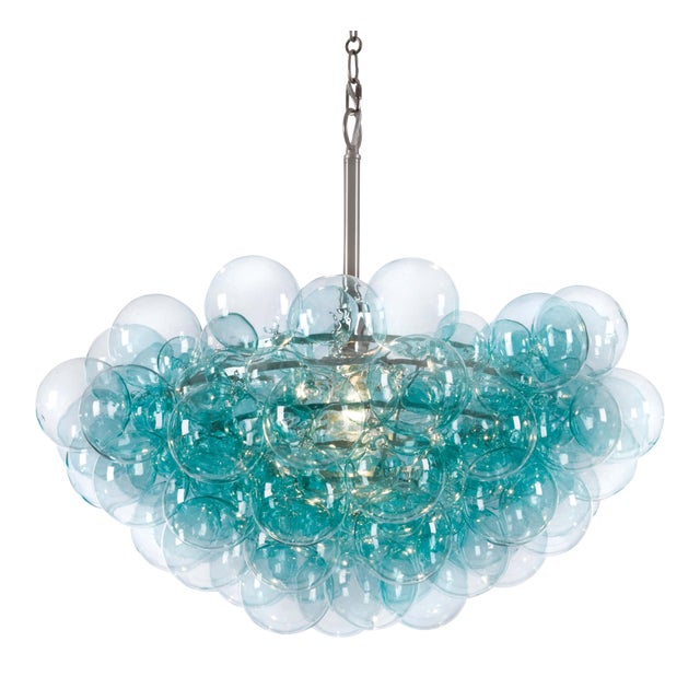 Regina Andrew Bubbles Chandelier in Aqua For Sale