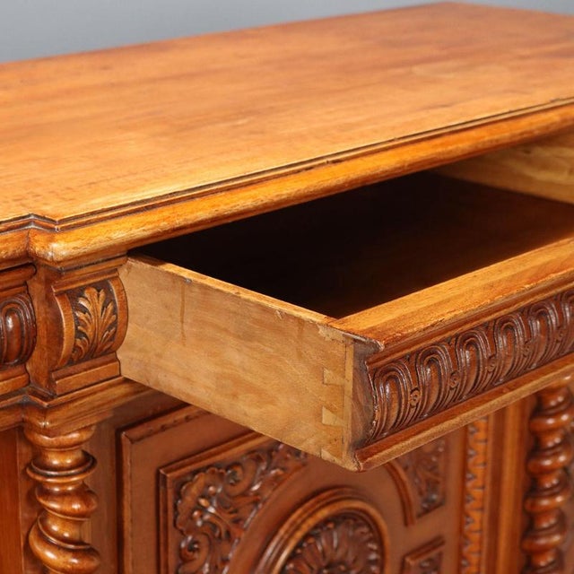 Antique Neo-Baroque Credenza in Walnut For Sale - Image 4 of 12