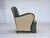 Danish Armchair in Green and Beige Furniture Wool, 1960s For Sale - Image 9 of 18