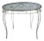 Vintage Round Iron Outdoor Dinette Table For Sale