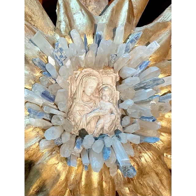 Invoke the celestial drama and ecclesiastical grandeur of the Baroque era with this monumental wall sculpture. Reminiscent...