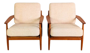 Mid-Century Modern Teak Easy Chairs, 1960, Set of 2