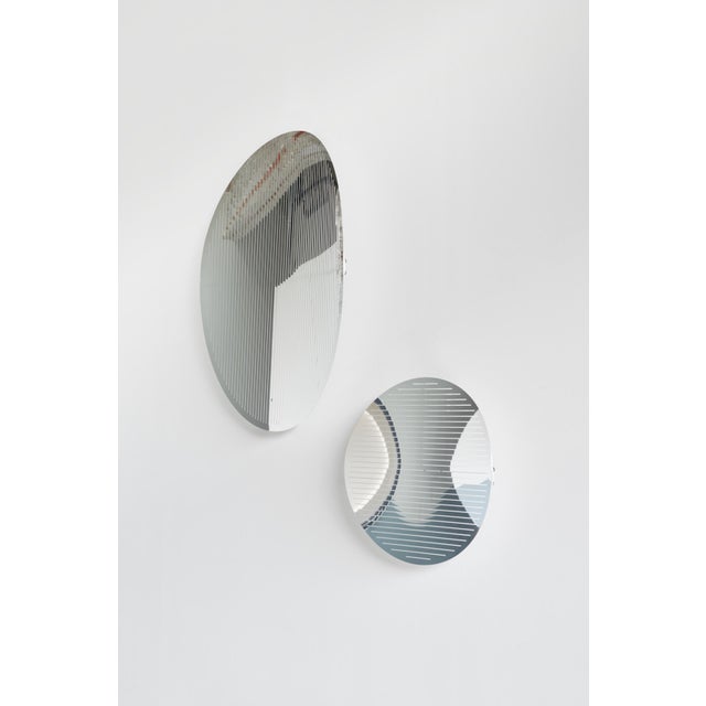 Silver Echo Concave Mirror by Martens & Visser For Sale - Image 8 of 9