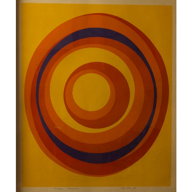 Late 20th Century 1973 Abstract Lithograph Inversion, Trial Proof by Theo Hios For Sale - Image 5 of 6